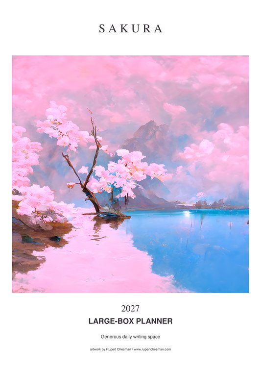 Cover of the Sakura 2027 Large-Box Planner wall calendar